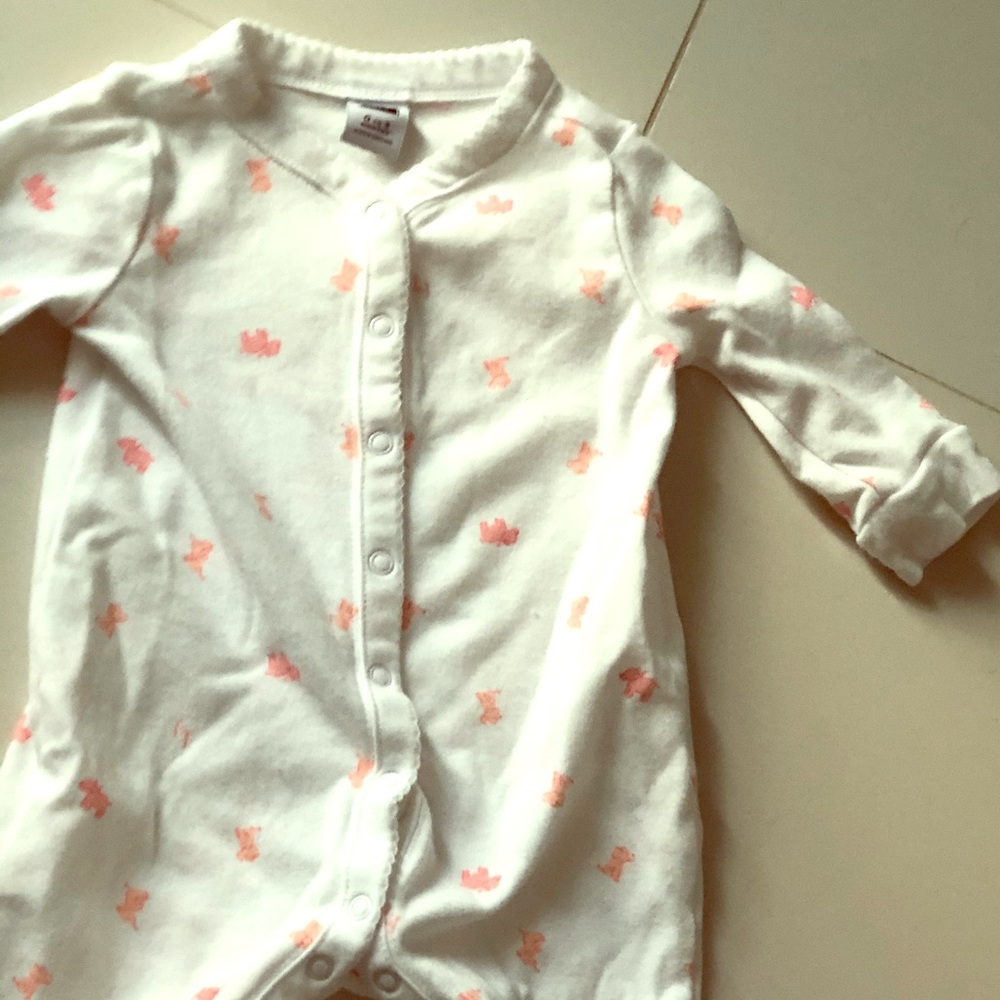 NWOT JANIE JACK ELEPHANT SLEEPER BABY GIRL